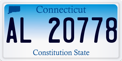 CT license plate AL20778