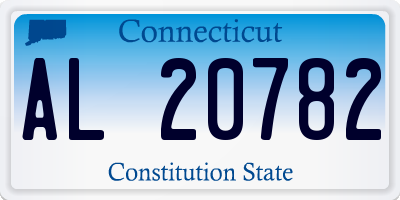 CT license plate AL20782