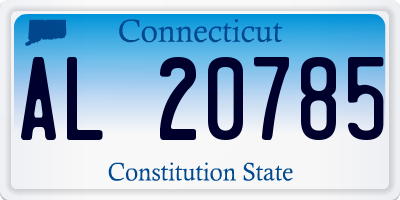 CT license plate AL20785
