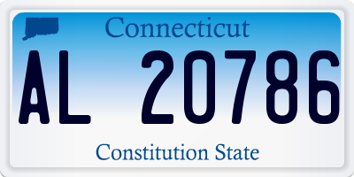 CT license plate AL20786