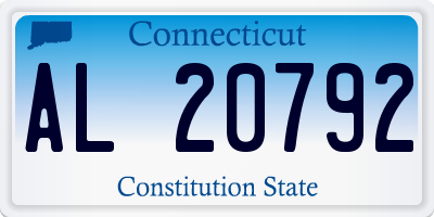 CT license plate AL20792