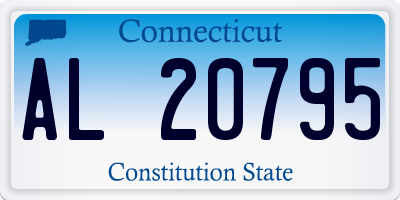 CT license plate AL20795