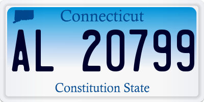 CT license plate AL20799