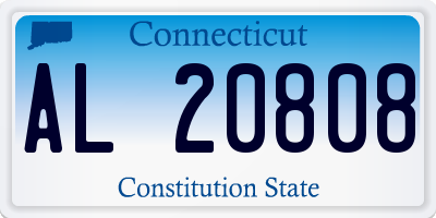 CT license plate AL20808