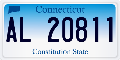 CT license plate AL20811