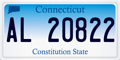 CT license plate AL20822