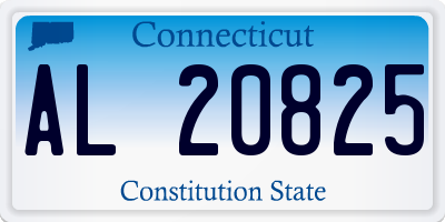 CT license plate AL20825