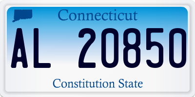 CT license plate AL20850