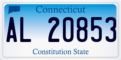 CT license plate AL20853
