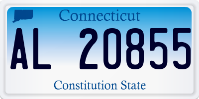 CT license plate AL20855
