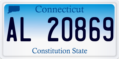 CT license plate AL20869