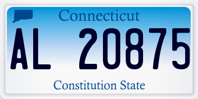 CT license plate AL20875
