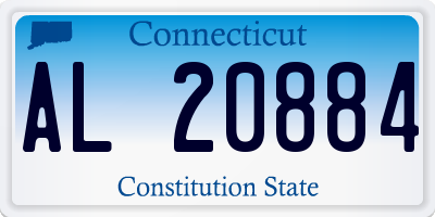 CT license plate AL20884