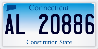 CT license plate AL20886