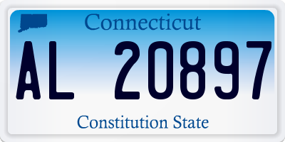 CT license plate AL20897