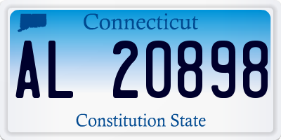 CT license plate AL20898