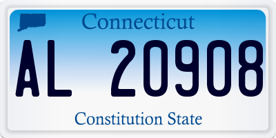 CT license plate AL20908