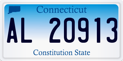 CT license plate AL20913
