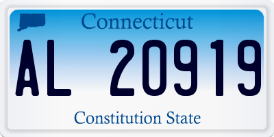 CT license plate AL20919