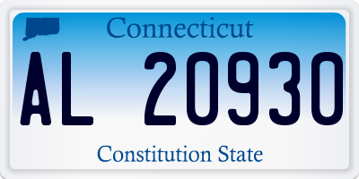 CT license plate AL20930