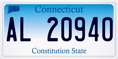 CT license plate AL20940