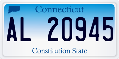 CT license plate AL20945
