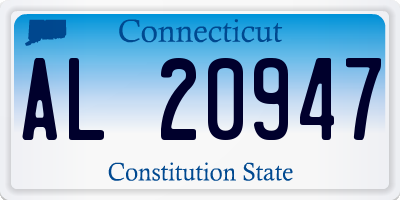 CT license plate AL20947