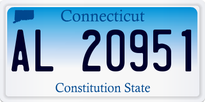 CT license plate AL20951