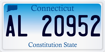 CT license plate AL20952
