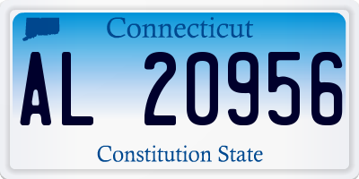 CT license plate AL20956