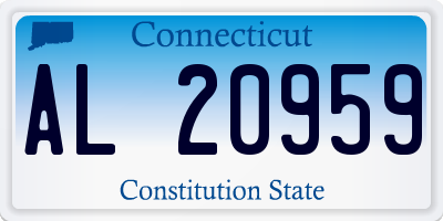 CT license plate AL20959