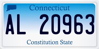 CT license plate AL20963