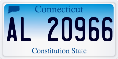 CT license plate AL20966