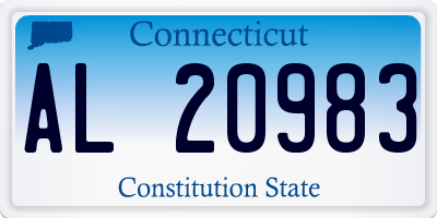 CT license plate AL20983