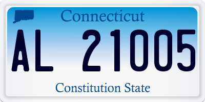 CT license plate AL21005