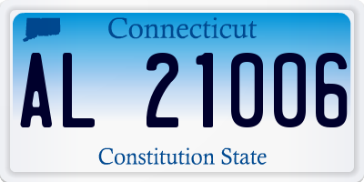 CT license plate AL21006