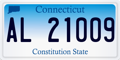 CT license plate AL21009