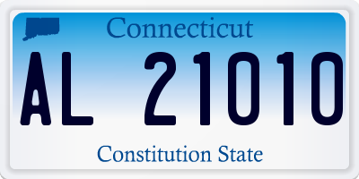 CT license plate AL21010