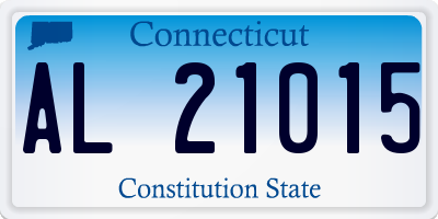 CT license plate AL21015