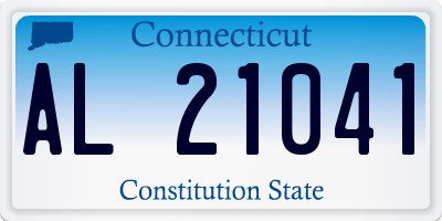 CT license plate AL21041
