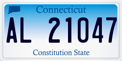CT license plate AL21047