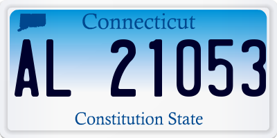 CT license plate AL21053