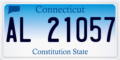 CT license plate AL21057