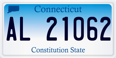 CT license plate AL21062