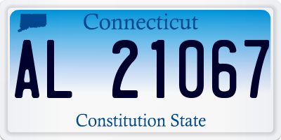 CT license plate AL21067