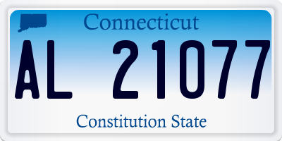 CT license plate AL21077