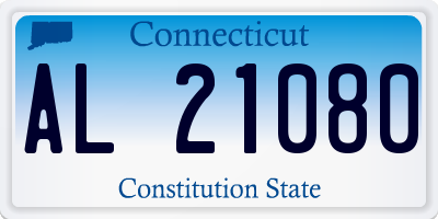 CT license plate AL21080