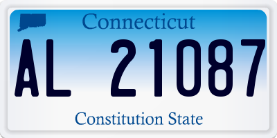 CT license plate AL21087