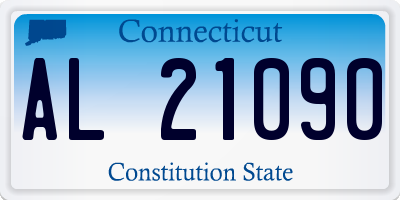 CT license plate AL21090