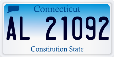 CT license plate AL21092